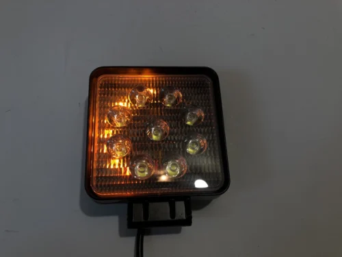 LED фара робоча 27Вт, Широкий Промінь +стробоскоп і поворотник