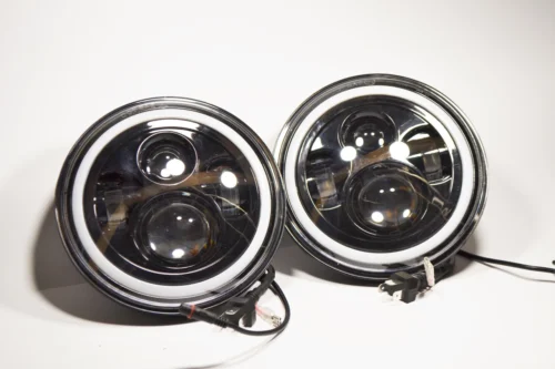 Світлодіодна LED фара 75Вт Нива, УАЗ 469, ВАЗ 2101, 2121, FJ Cruiser, мотоцикл, мото 7 дюйм