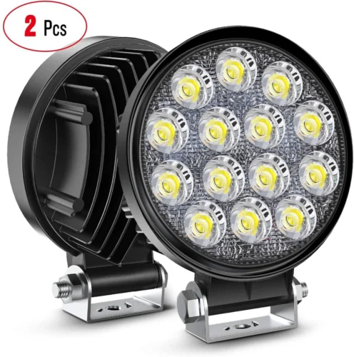 Світлодіодна LED фара робоча 42W/60° 42 Вт.(3Вт*14ламп) Широкий промінь