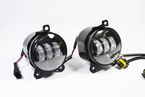 Світлодіодна протитуманна фара на ПРІОРУ Ваз 2170, 2172. LED фари з лінзами в бампер Білий