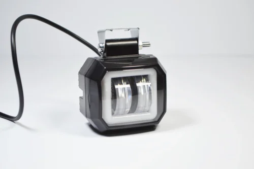 LED фара 20Вт ПЕРЕВЕРНУТА квадратна з ДХО Чіткої світловий тіньової кордоном+Стробосокоп