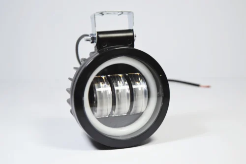 LED фара 30Вт ПЕРЕВЕРНУТА кругла з ДХО Чіткої світловий тіньової кордоном+ Стробоскоп