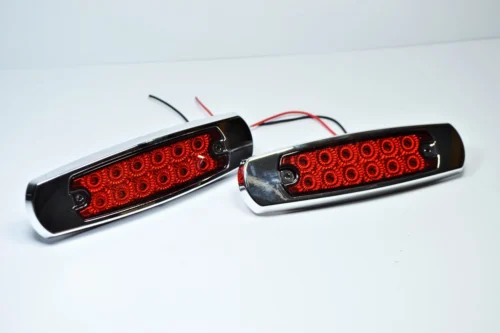 Габарит LED NTK червоний 12-ти діодний 24вольт (2шт)