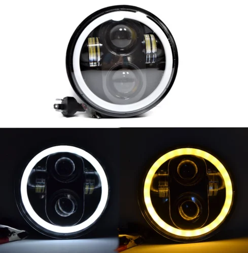 Оптика Фари Ваз 2106 75 ватів Універсальні світлодіодні фари Led 5.75 дюймів ДХО Ангельські очі фари