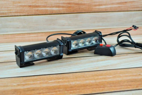 Світлодіодна фара (додаткова фара) Денні ходові вогні-стробоскопи, 20W, Жовтий 15 режимів, з пультом