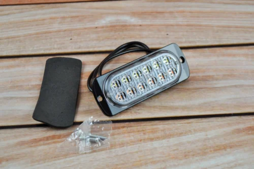 Стробоскоп LED 12 діодів 1 шт White NEW (Білий стробоскоп)