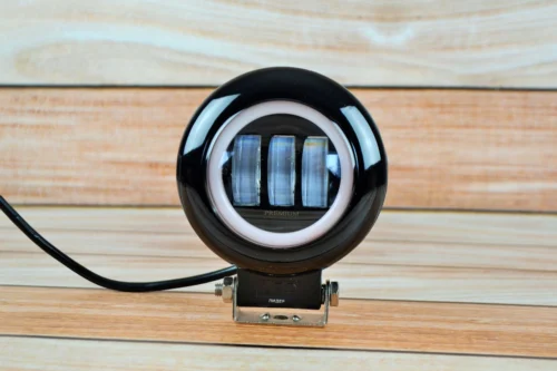 Додаткова світлодіодна LED фара 45Вт Кругла (Ангельське Око) Чіткою світловою тіньовою межею