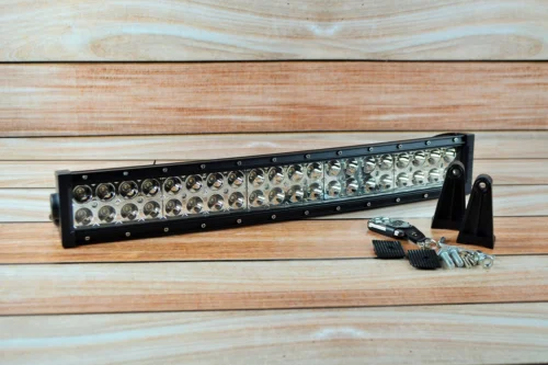 Світлодіодна LED Балка ПАНОРАМНА з Пультом Біле + Жовте світло + стробоскоп (51 см) 120 Вт (світлодіоди 3w x40шт)