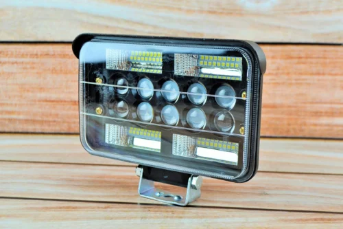 Фара LED прямокутна 138W 6000K (46 діодів) (17 см х 11см  х 6см) (ближний + дальний)