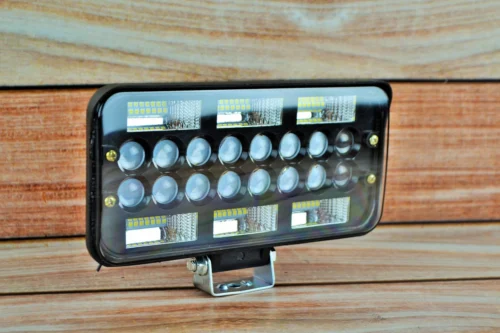 Фара LED прямокутна 174W 6000K (58 діодів) (22 см х 11см  х 5см) (ближний + дальний)