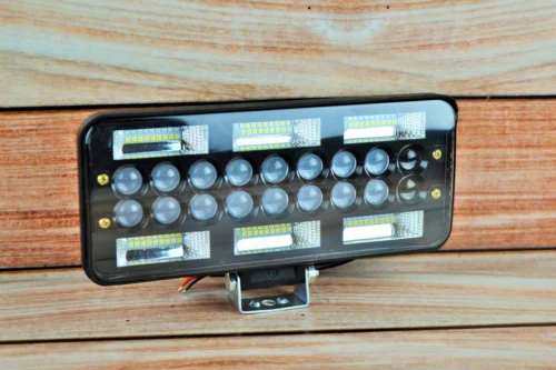 Фара LED прямокутна 216W 6000K (72 діодів) (25 см х 11 см х 5 см) (ближній + дальний)