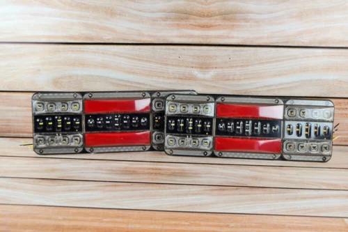 Ліхтар LED задній 12-24V до Автомобільної техніки, вантажівок, 46х13см (Біжучим Поворотник) NEW