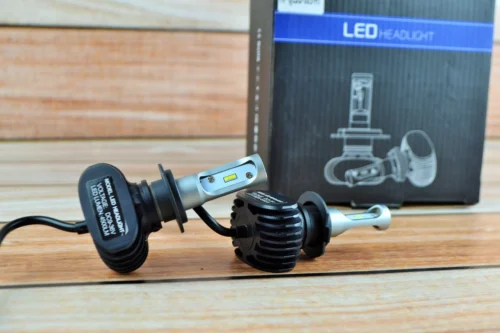 Комплект LED ламп HeadLight S1 H7 6000K 4500lm із радіатором 55W+10%