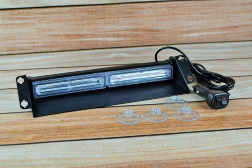 Стробоскоп у салон під лобове скло, Од прикурювача на липучках і кріпленні 28 см (Жовтий колір)