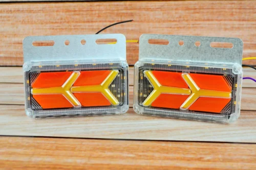 Габаритний ліхтар LED з поворотом та підсіткою 24V жовтий (1шт) доза 2шт NEW