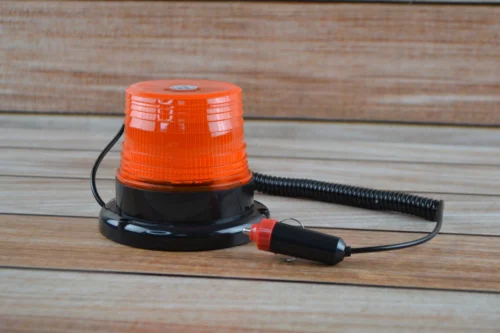 LED мигалка жовта, від прикурювача на магніті