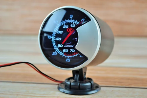 Разрежение во впускном коллекторе (эконометр) стрелочный Ket Gauge 602706 Черный циферблат Ø60мм