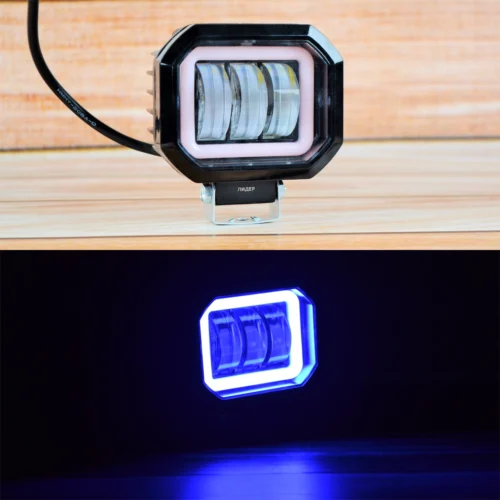 LED фара 30Вт квадратна з ДХО Синаго кольору Четкою світловий тіньовий закордонне призначення (4058)