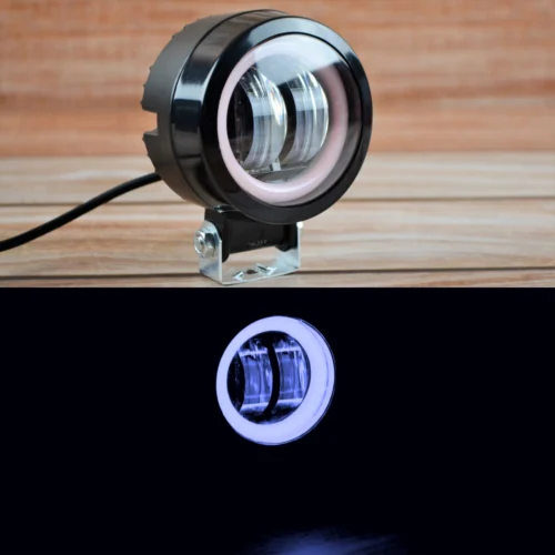 LED фара 20Вт кругла з Синім ангельським оком Чіткої світловий тіньової кордоном (4057)