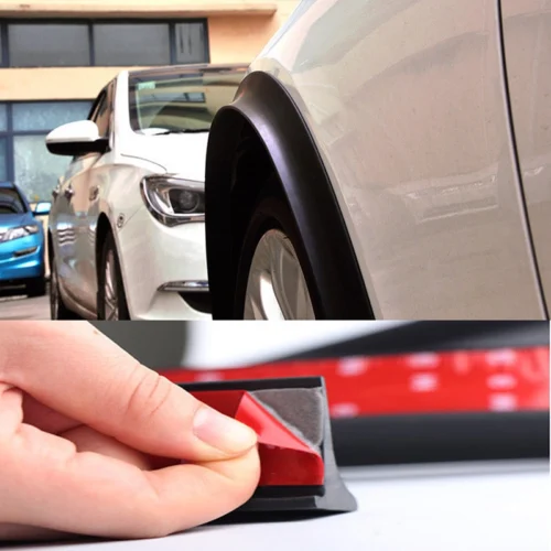 Молдинг на колісні арки BLACK  по 1,5м (резина, комплект 4шт.) (China)