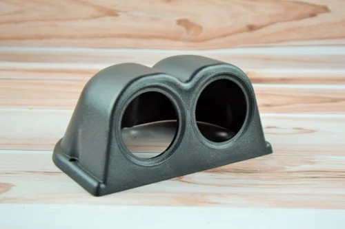 Корпус на стійку, двойний .52мм. для приборів, тахом (L) чорний MGA 1/CK