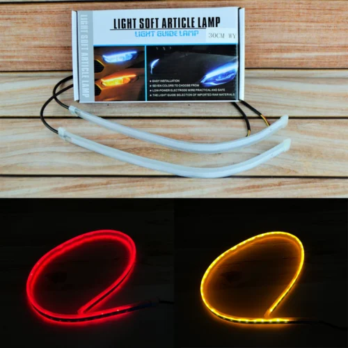 Габарит у фару TETRIS  24Вольт с бегущим поворотом 45см (цена за комплект!!) (Червоний і Жовтий)