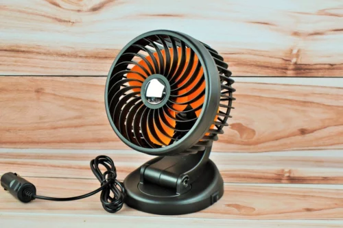 Вентилятор одинарний автомобільний від прикурювача 12 вольт (дві швидкості) Ø-13см