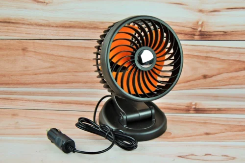 Вентилятор одинарний автомобільний від прикурювача 24 вольт (дві швидкості) Ø-13см