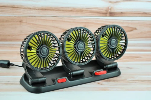 Вентилятор автомобильный от прикуривателя 24 вольт (две скорости 3-лопасті) Ø-11см