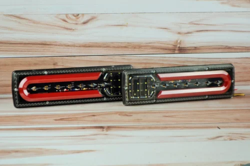 Ліхтар LED задній 12v до Автомобільної техніки, вантажівок, 30х8 см (Біжний поворотник) Reap lamp Wagen MINI