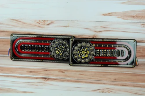 Ліхтар LED задній 12-24v до Автомобільної техніки, вантажівок, 33х13 см (Біжний поворотник) Ferrari