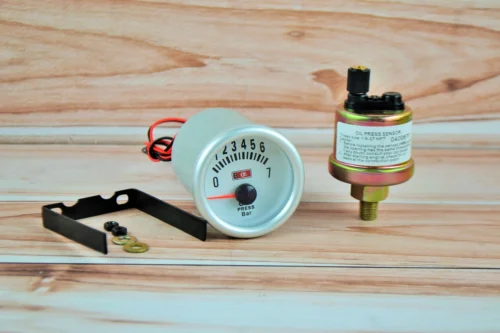 Електронний датчик тиску масла + цифровий покажчик LED діодний Ø52мм датчик автомобільний