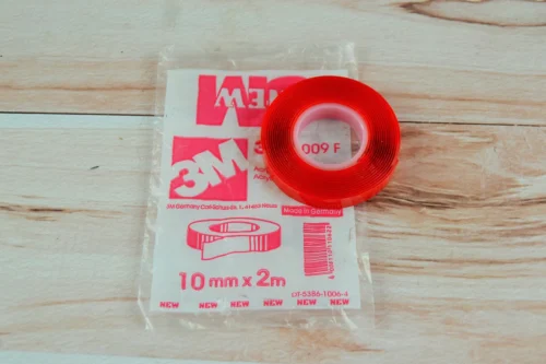 Скотч двосторонній акриловий, прозорий 10мм х 2метра