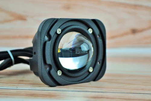 Додаткова світлодіодна LED-фара 40вт два режими світла (Дальній-білий) (Ближній-Жовтий) Лінзована