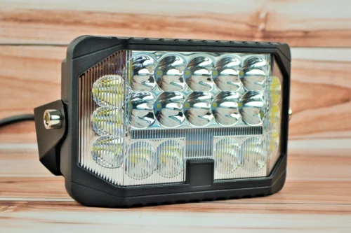 Фара LED прямокутна 96W 6000K Дальнє + ближнє світло та жовте (32 діодів) (18см х 11.5см х 5см)