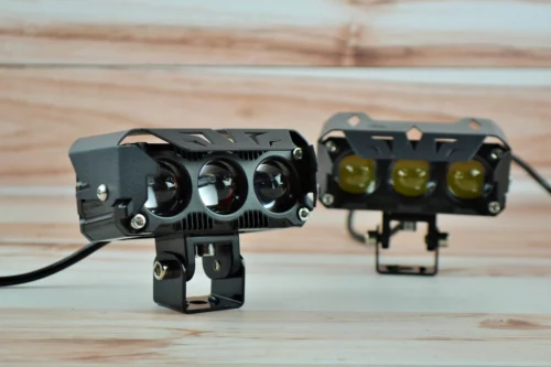 Додаткова світлодіодна LED фара 110Вт два режими світла (Білий-жовтий) (10см*5см*)