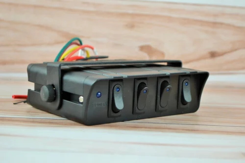 Блок перемикачів з кронштейном 4 клавіш з підсвічуванням 12в