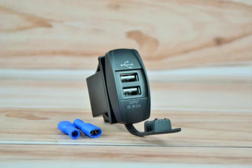 Розетка подвійний USB-роз'єм 12-24в. 5В 3,1 А, 2 порти.