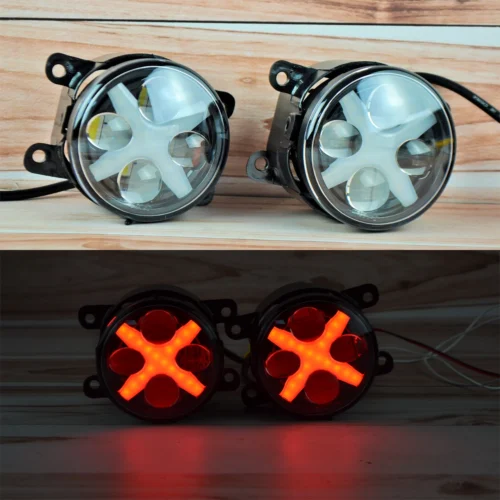 Світлодіодна протитуманна фара універсальна (45 Вт) 3.5 дюйма ДХО-Червоного кольору