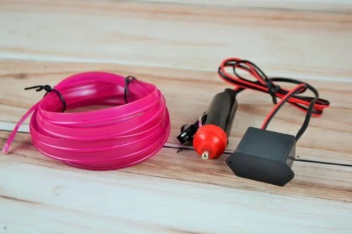 Неонове Підсвічування салону авто - Гнучкий Холодний фіолетовий НЕОН довжина 3 метра ( від USB )