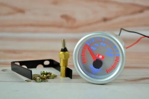 Покажчик температури води стрілковий Ket Gauge 7702 LED діодний Ø 52мм прилад датчик