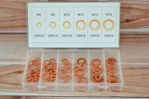 Набір мідних шайб М6/8/10/12/14/16, 110 штук