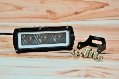 LED фара 30вт Білий + жовте світло та ходовий вогонь, Широкий промінь Чітка світлотіньова межа