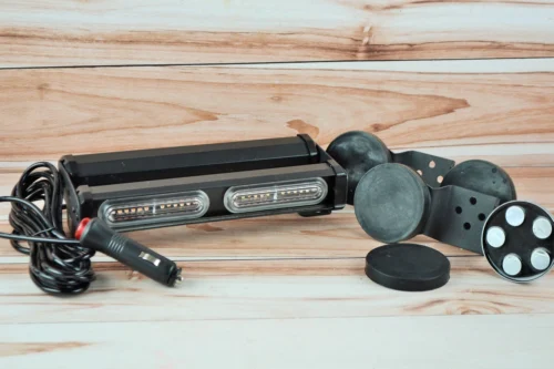 LED балка стробоскоп на магнітах 45W 2-сторони,жовте світло, прикурювач (23см*10см*5см) 12-24В