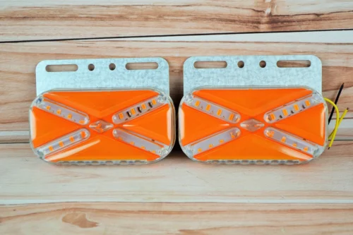 Габаритний ліхтар LED з поворотом та підсіткою 24V жовтий (1шт) (13см*6.5см*)