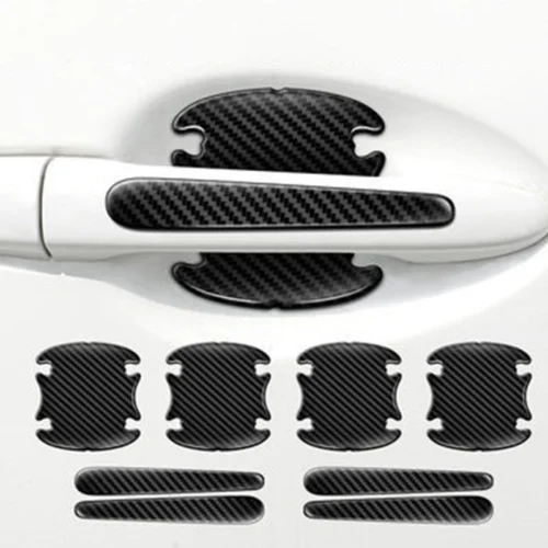 Захисна плівка під дверні ручки авто без логотипу CARBON (к-т 8 шт)