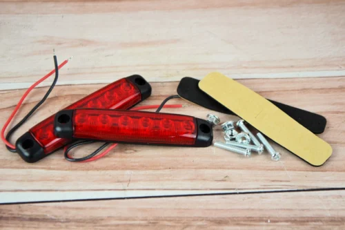 Габарит LED (NTK) 12v 6-ти діодний червоний ( Посилений вологозахист )