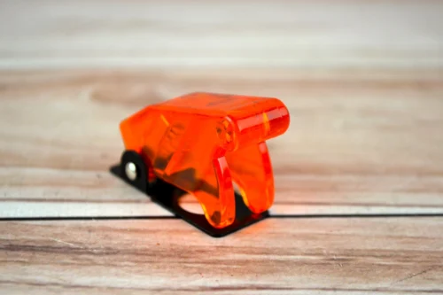 Кришка тумблера прозора пластикова помаранчева