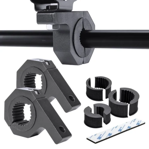 Кріплення-кронштейн на кенгурятник для встановлення діодних фар. У комплекті три гумки з різним діаметром.