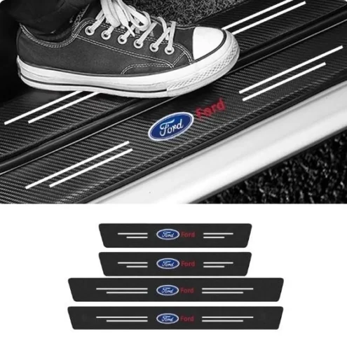 Захисна плівка Ford 5D із вуглецевого волокна самоклеюча 4шт, 2х(60х7см)  2х(40х7см)